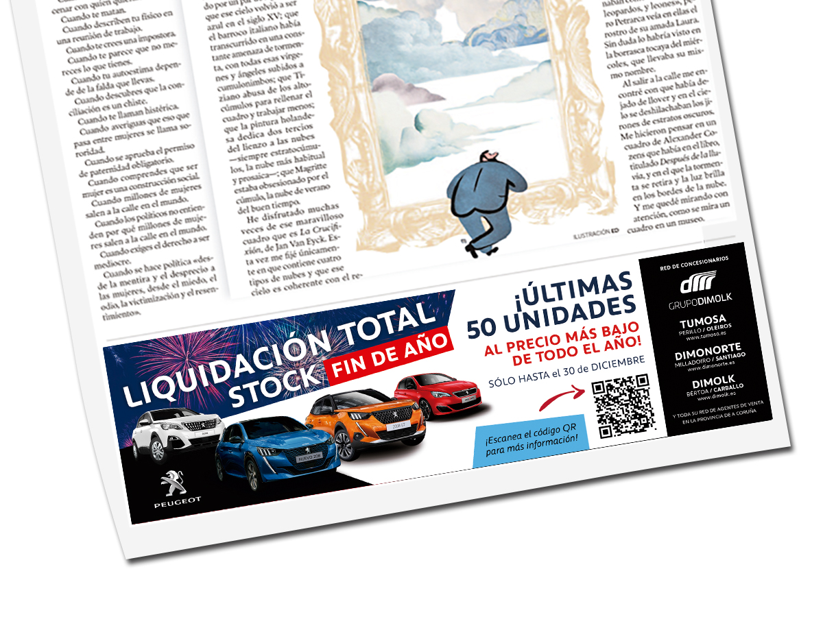 Stock Fuera - faldón prensa