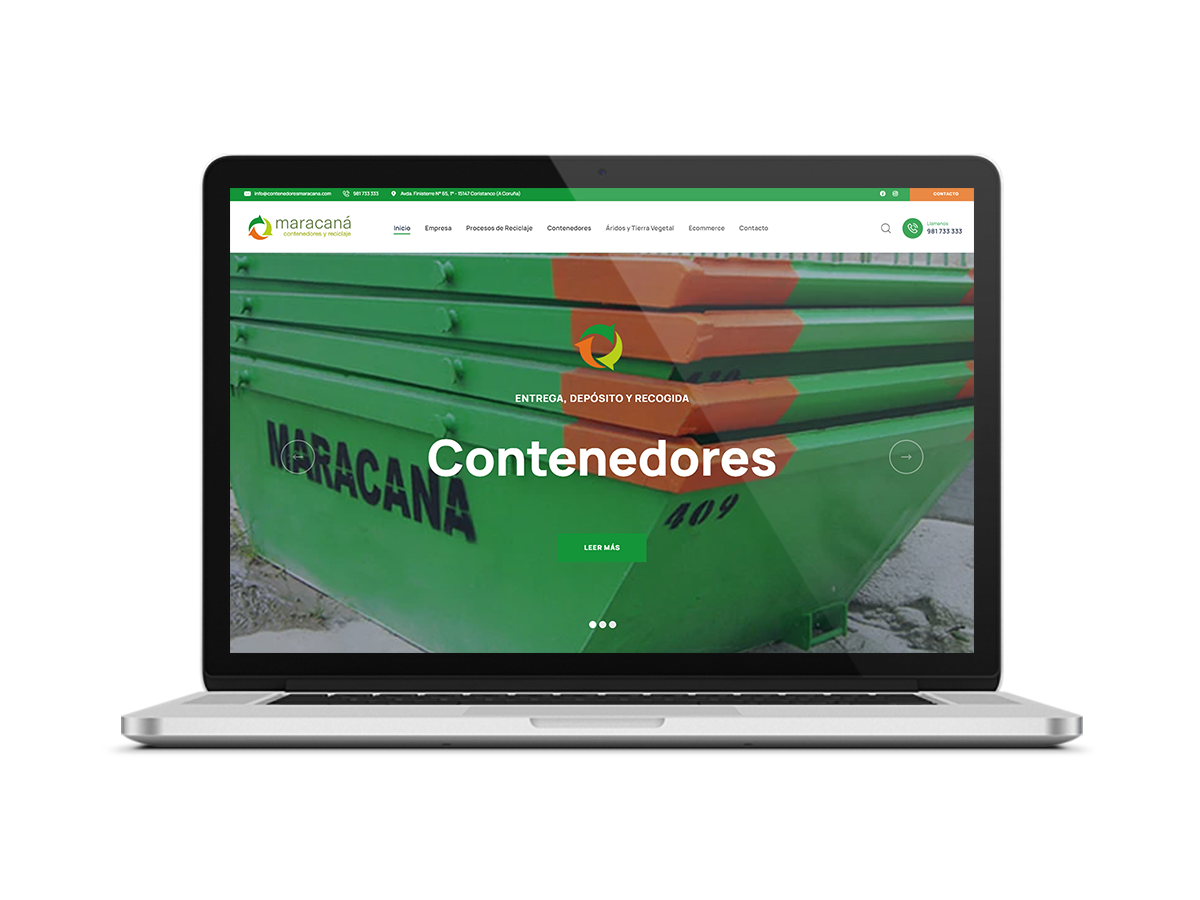 Contenedores Maracaná | Diseño Web